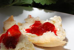 Strawberry Jam on Crusty Bread